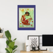Colorful Mexican Travel Poster (Thuiskantoor)