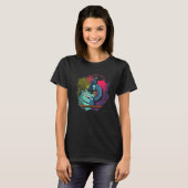 Colorful Microscope Technicia Medical Laboratory T-shirt (Voorkant volledig)