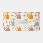 Colorful Mid Century Atomic Cats with Starbursts  Bureaumat (Keyboard & Muis)