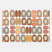 Colorful Mid Century Modern Geometric Inpakpapier Vel (Voorkant 2)