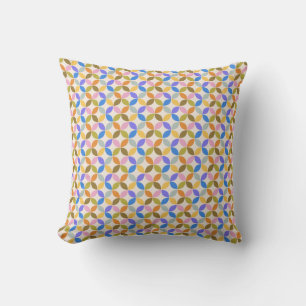 Colorful Mid Century Modern Geometric Pattern Kussen