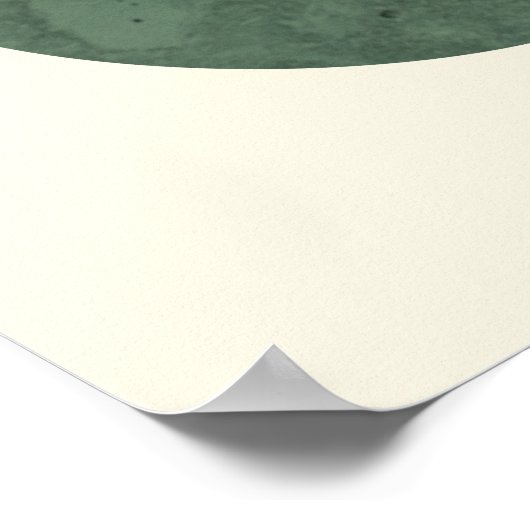 Colorful Mid Century Moderne Abstracte cirkels Poster (Hoek)