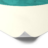 Colorful Mid Century Moderne Abstracte cirkels Poster (Hoek)