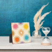 Colorful Mid Century Starburst Pattern Fotoplaat (Insitu)