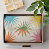 Colorful Mid Century Starburst Pattern Tissuepapier (Geschenk)
