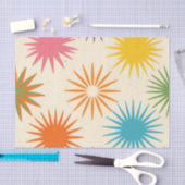 Colorful Mid Century Starburst Pattern Tissuepapier (Craft)