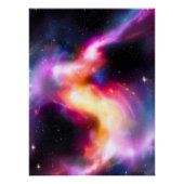 Colorful Milky Way Galaxy Glossy Poster (Voorkant)