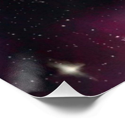 Colorful Milky Way Galaxy Glossy Poster (Hoek)