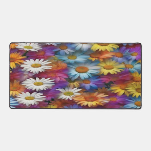 Colorful Mini Daisies - Desk Mat (Voorkant)