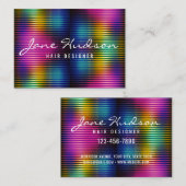 Colorful Minimalist Elegant Design Business Card Visitekaartje (Voorkant / Achterkant)