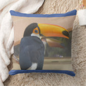 Colorful Mirrored Toucan Face Sierkussen (Deken)