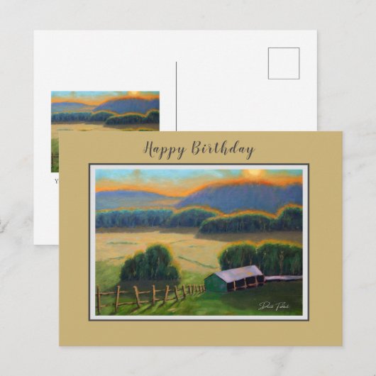 Colorful Missouri Ozark Mountain Birthday Briefkaart (Voorkant / Achterkant)