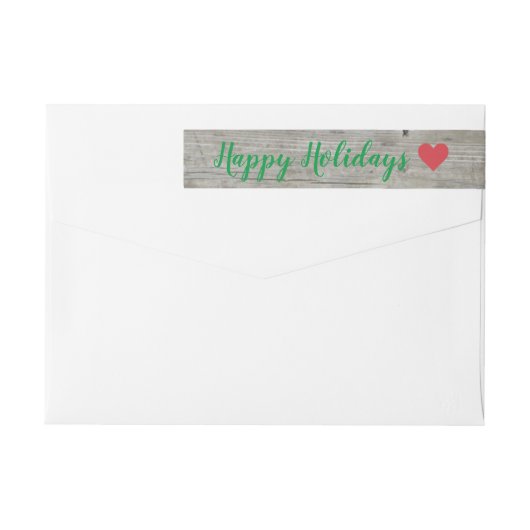 Colorful Mistletoe Holiday Adres Label (Achterkant)