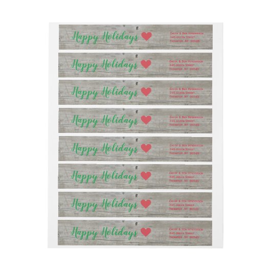 Colorful Mistletoe Holiday Adres Label (Vel)
