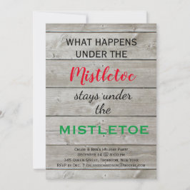 Colorful Mistletoe Holiday Kaart