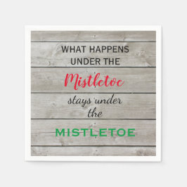 Colorful Mistletoe Holiday Servet