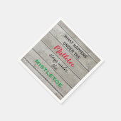 Colorful Mistletoe Holiday Servet (Hoek)