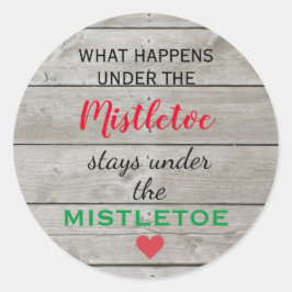 Colorful Mistletoe Holiday Sticker