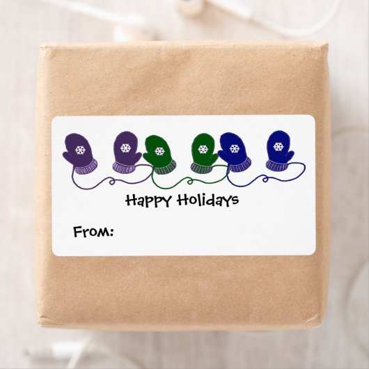 Colorful Mittens Etiket (Insitu)