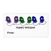 Colorful Mittens Etiket (Voorkant)