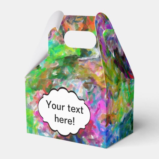 Colorful mix abstract ontwerp bedankdoosjes (Voorkant Zijde)