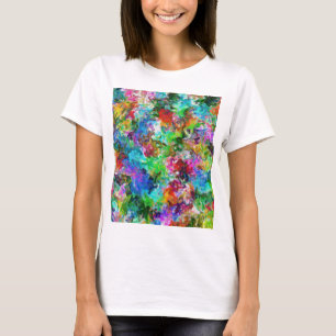 Colorful mix abstract ontwerp t-shirt
