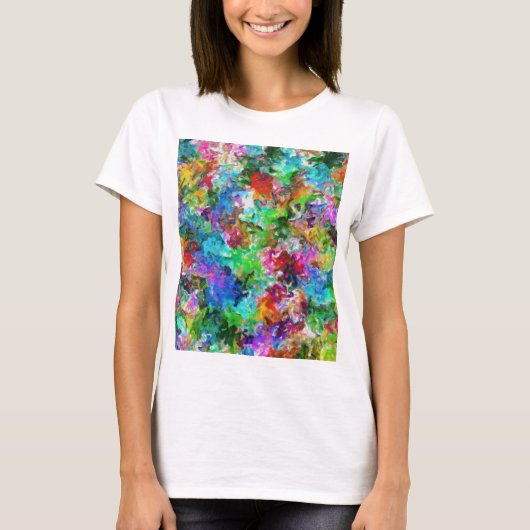 Colorful mix abstract ontwerp t-shirt (Voorkant)