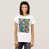 Colorful mix abstract ontwerp t-shirt (Voorkant volledig)
