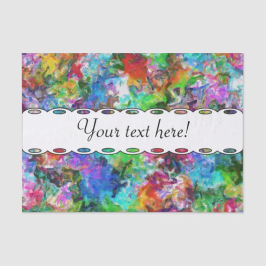 Colorful mix abstract ontwerp tissuepapier (Voorkant)