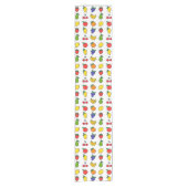 Colorful Mixed Fruit Pattern Korte Tafelloper (Voorkant)