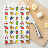 Colorful Mixed Fruit Pattern Theedoek (Quarter Fold)