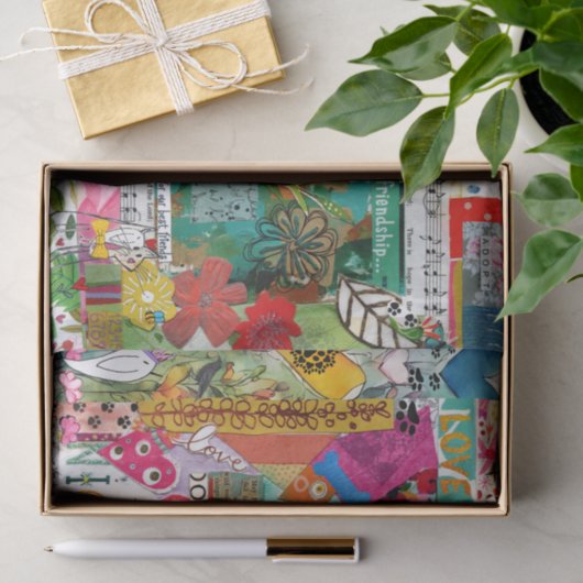 Colorful Mixed Media Inspirational  Tissuepapier (Geschenk)