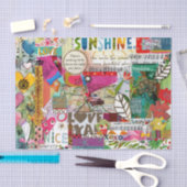 Colorful Mixed Media Inspirational  Tissuepapier (Craft)