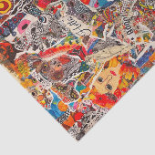 Colorful Mixed Media Pop Art Collage Tissue Paper Tissuepapier (Detail)