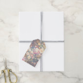 Colorful Mixed Wildflower Double Sided Floral Cadeaulabel (Met Touw)