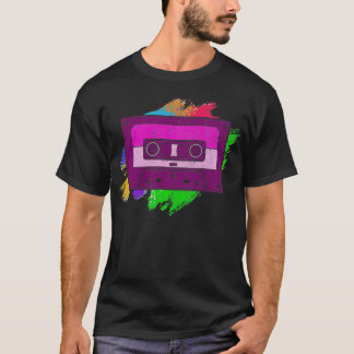 Colorful Mixtape 1980s Music Lover 80s Generation T-shirt