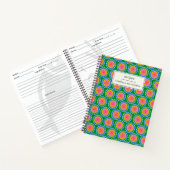 Colorful Mod 60s Bright Flower Mandala - Aangepast Notitieboek (Binnen)