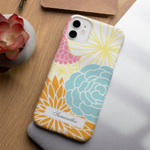 Colorful Mod Florals iPhone 15 Pro Max Hoesje