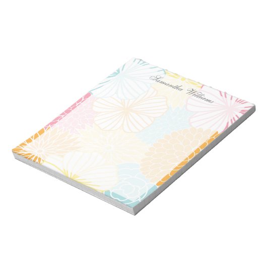 Colorful Mod Florals Notitieblok (Linkerzijde)