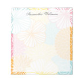 Colorful Mod Florals Notitieblok (Voorkant)