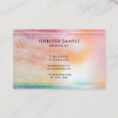 Colorful Modern Abstract Art Professional Trendy Visitekaartje (Achterkant)