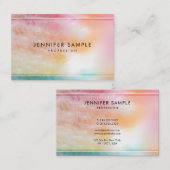 Colorful Modern Abstract Art Professional Trendy Visitekaartje (Voorkant / Achterkant)