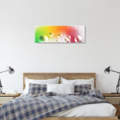 Colorful Modern Abstract Art Yellow Red Blue Canvas Afdruk (Insitu (Slaapkamer))