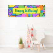 Colorful Modern Abstract Design Spandoek (Insitu)