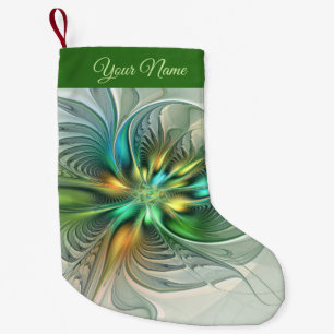 Colorful Modern Abstract Flower Fractal Art Name Kleine Kerstsok