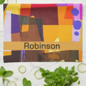 Colorful Modern Abstract Kunstpatroon Theedoek (Gevouwen)