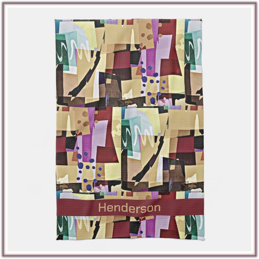 Colorful Modern Abstract Kunstpatroon Theedoek