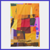Colorful Modern Abstract Kunstpatroon Theedoek