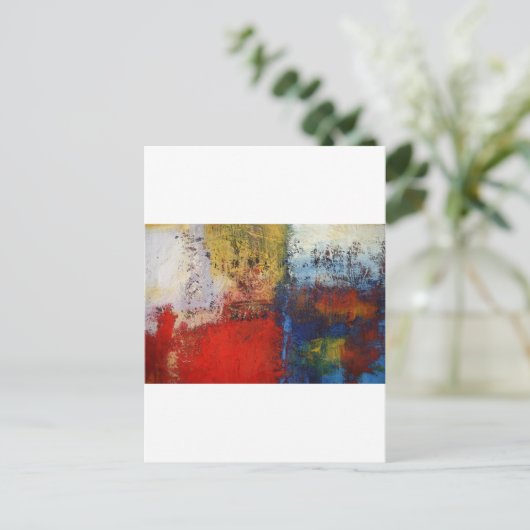 Colorful Modern Abstract Kunstwerk Briefkaart (Staand voorkant)