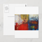 Colorful Modern Abstract Kunstwerk Briefkaart (Voorkant / Achterkant)